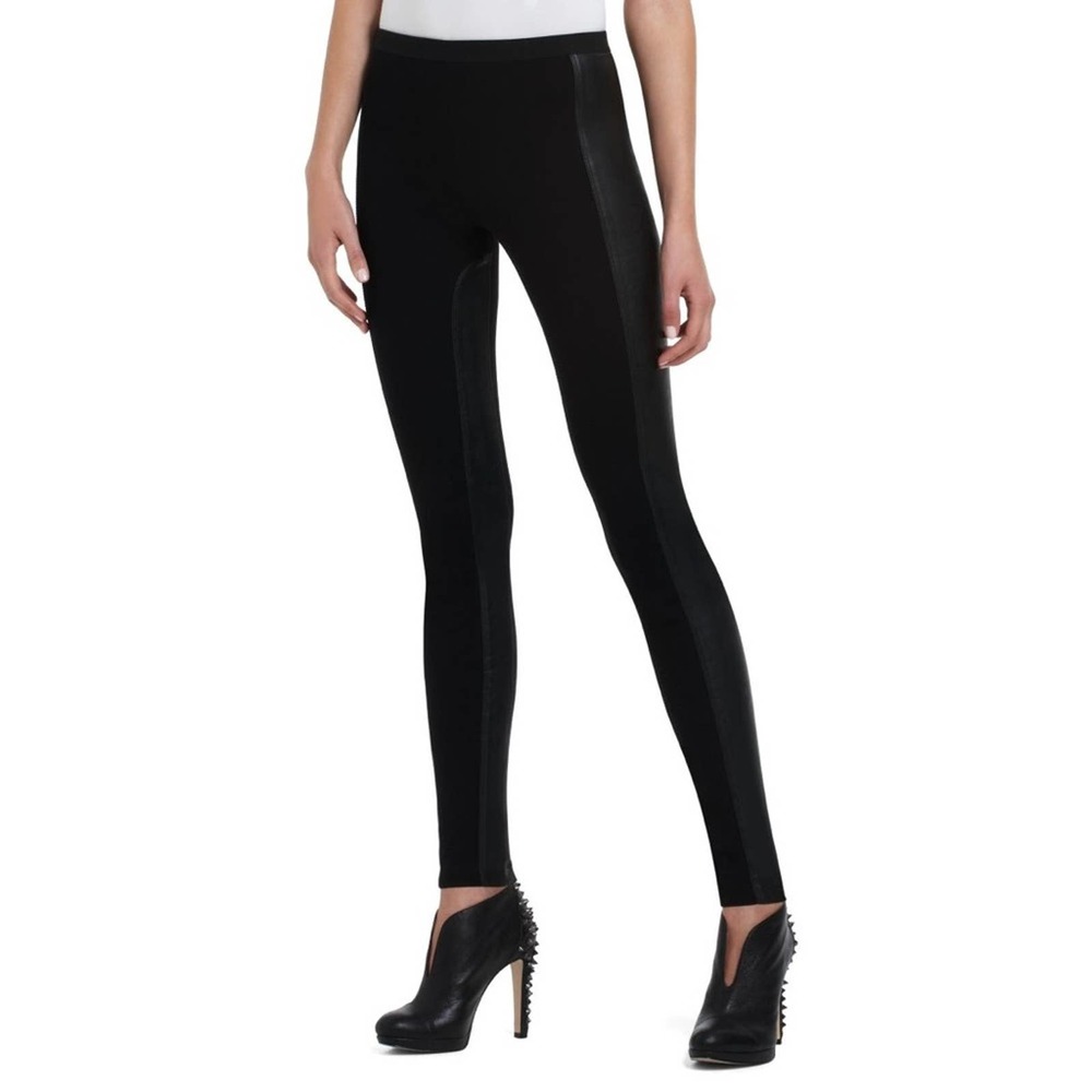BCBGMaxAzria | Caragh Faux Black Leather Leggings
